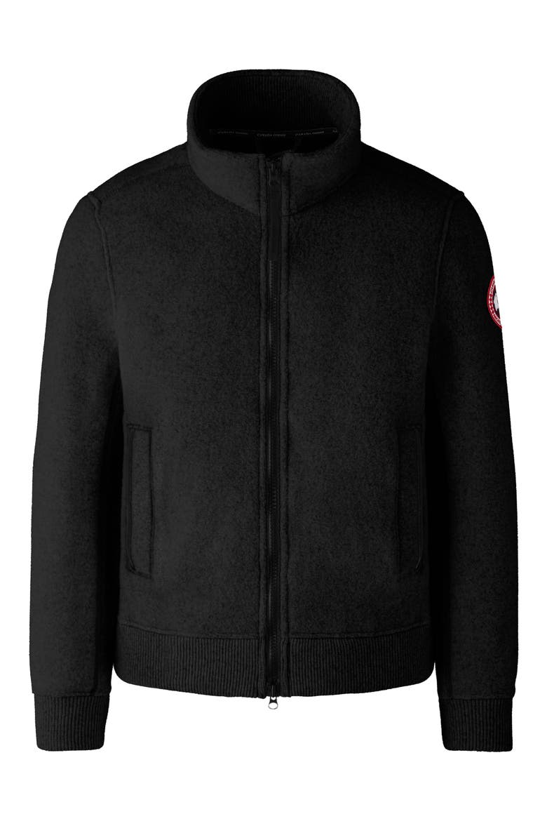 Lawson Wool Blend Fleece Jacket, Alternate, color, BLACK - NOIR