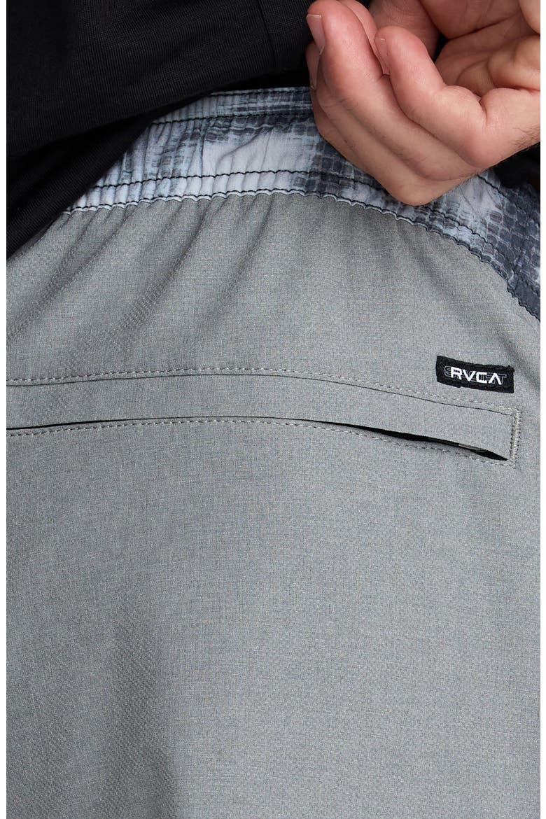 Yogger Stretch Contrast Shorts, Alternate, color, HEATHER GREY