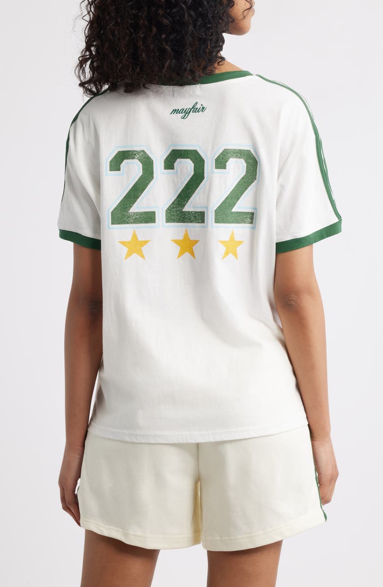 THE MAYFAIR GROUP Angel All-Stars Cotton Graphic Baseball T-Shirt, Alternate, color, Cream