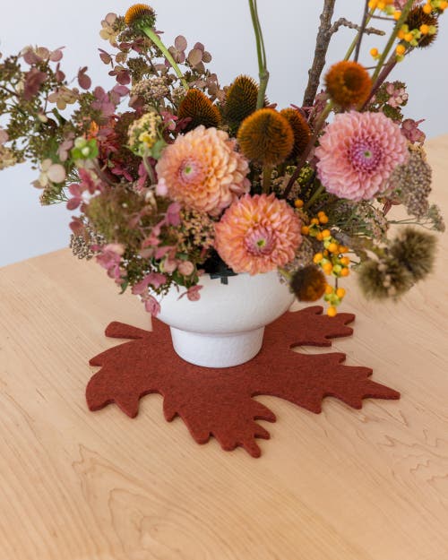 Graf & Lantz Graf Lantz Merino Wool Spooky Trivet In Brown