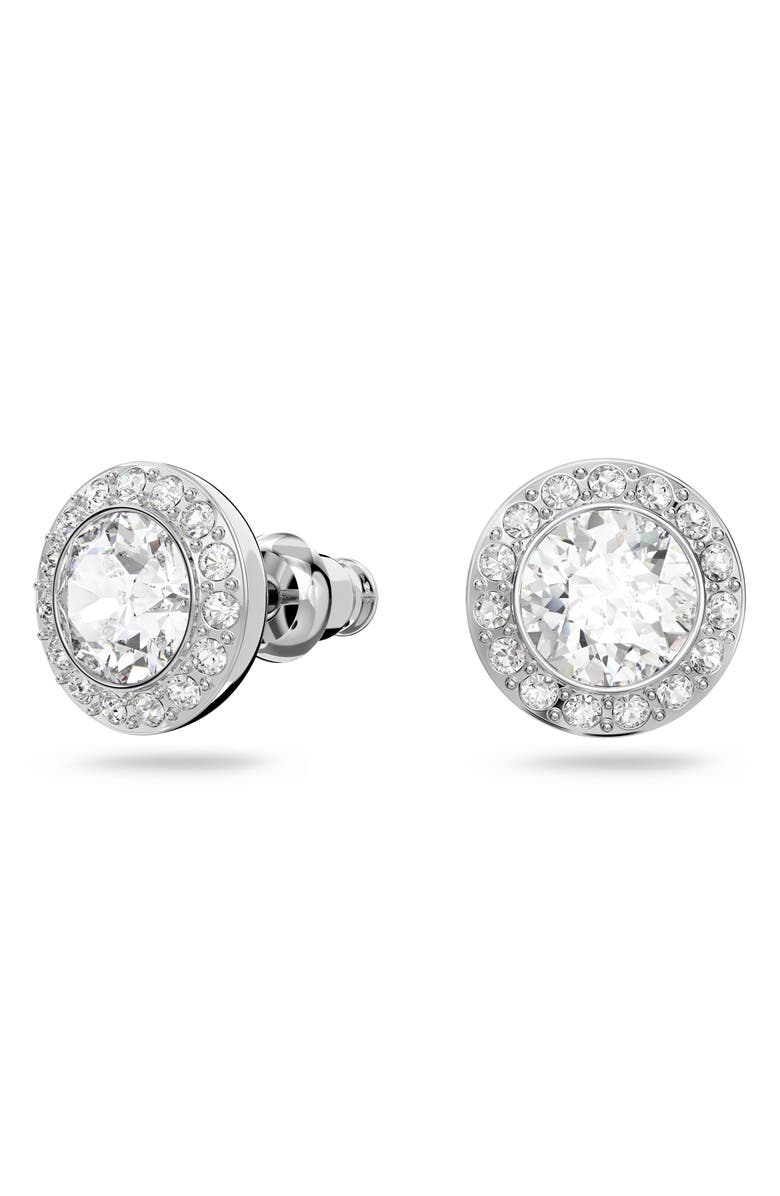 Swarovski Una All Around Crystal Necklace, Bracelet & Stud Earrings Set, Alternate, color, White/ Silver