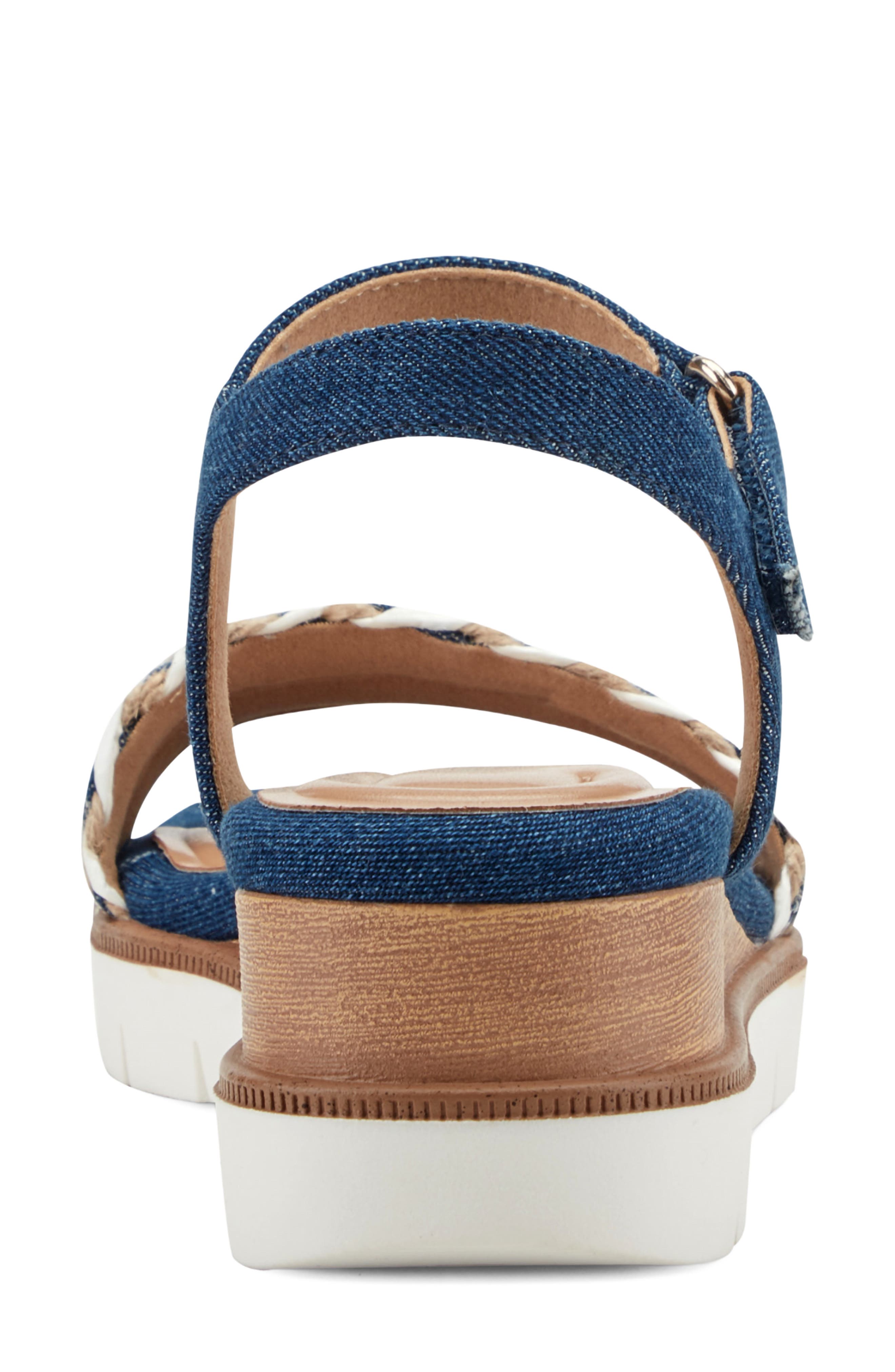 Easy Spirit Edythe Wedge Sandal, Alternate, color, Dark Blue