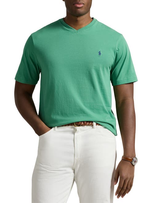 Polo Ralph Lauren Big & Tall Classic Fit V-neck T-shirt In Raft Green