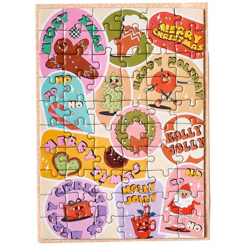 Journey of Something Happy Holiday Greeting Card Jigsaw Puzzle, 6.9 x 5 Inches in Multicolored  product