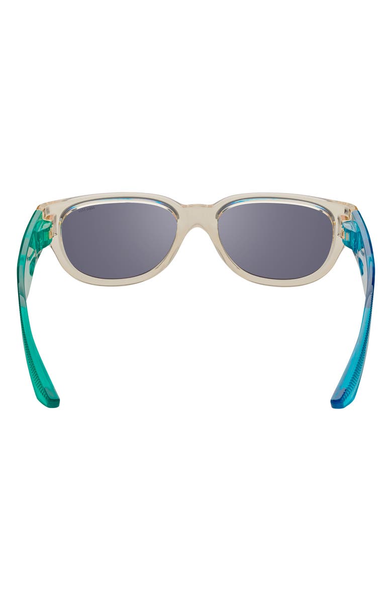 Nike Variant II 54mm Oval Sunglasses, Alternate, color, Coconut Milk / Navy