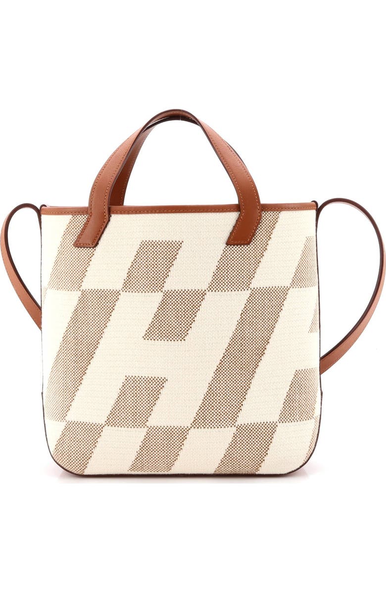 Pre-Owned Hermes Cabas H en Biais Tote Canvas with Leather 27, Alternate, color, Gold