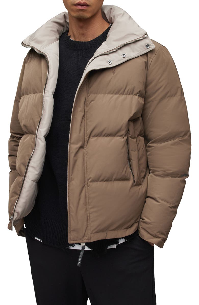 AllSaints Novern Puffer Jacket, Main, color,