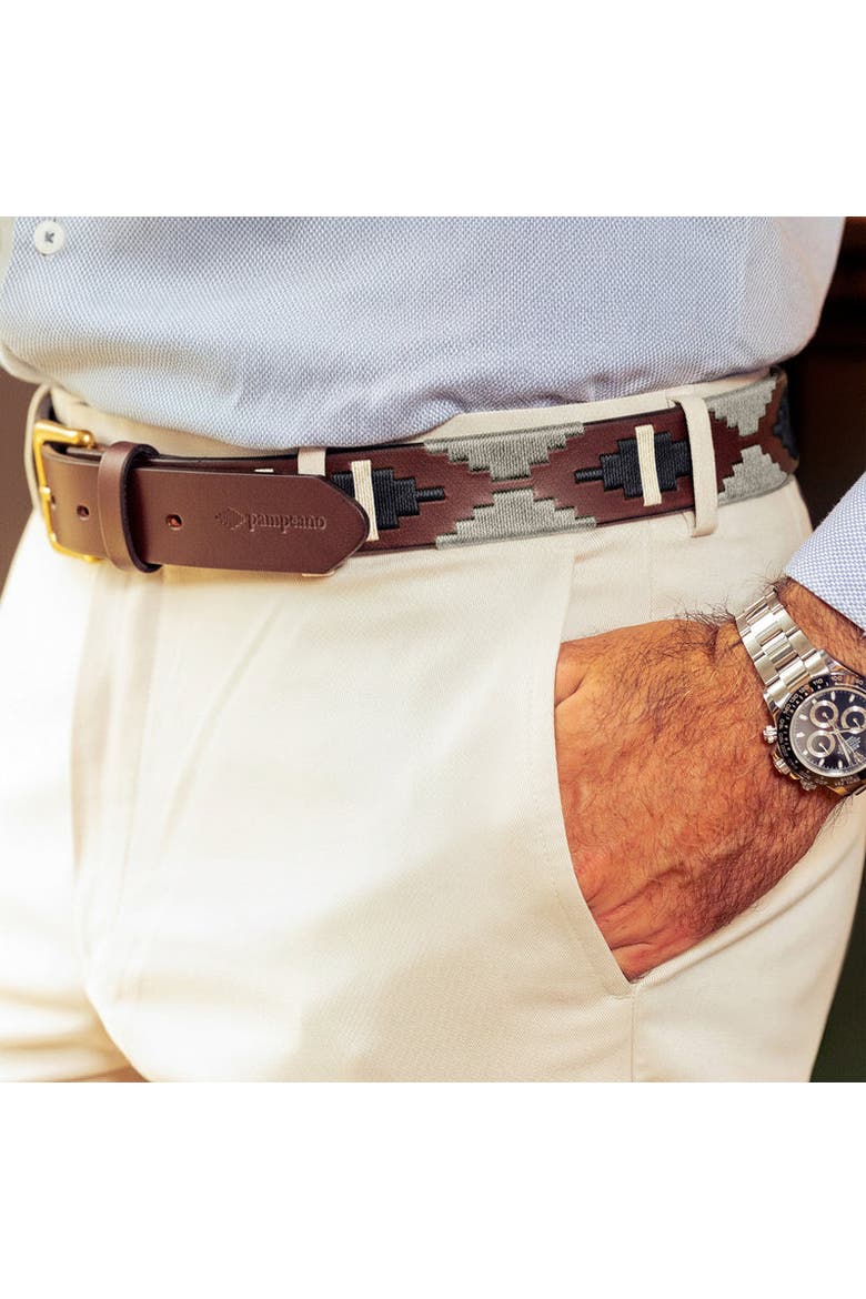 Tornado Belt, Alternate, color, Brown/Navy/White/Grey