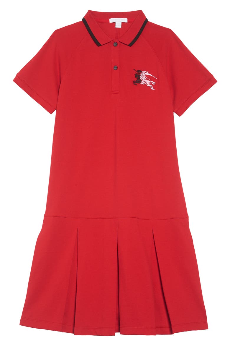 Mollyanna Polo Dress, Main, color, BRIGHT RED
