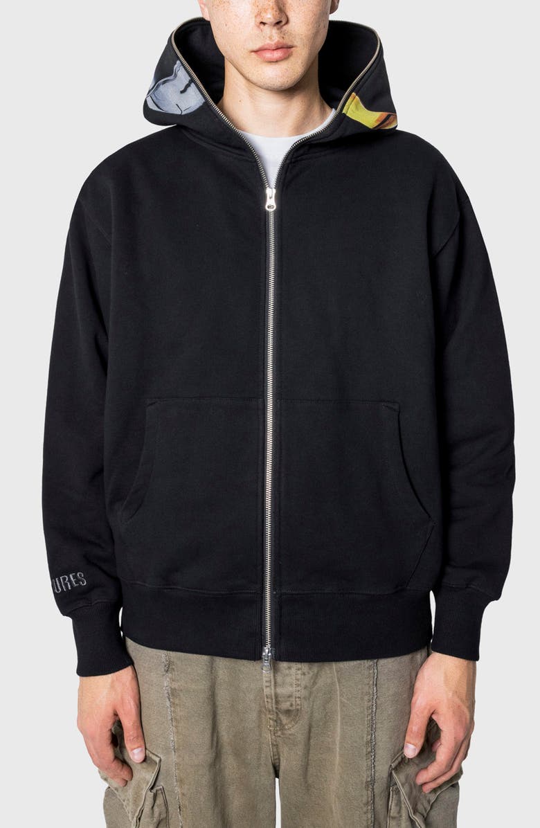 PLEASURES x Daft Punk RAM Zip Hoodie, Main, color, Black