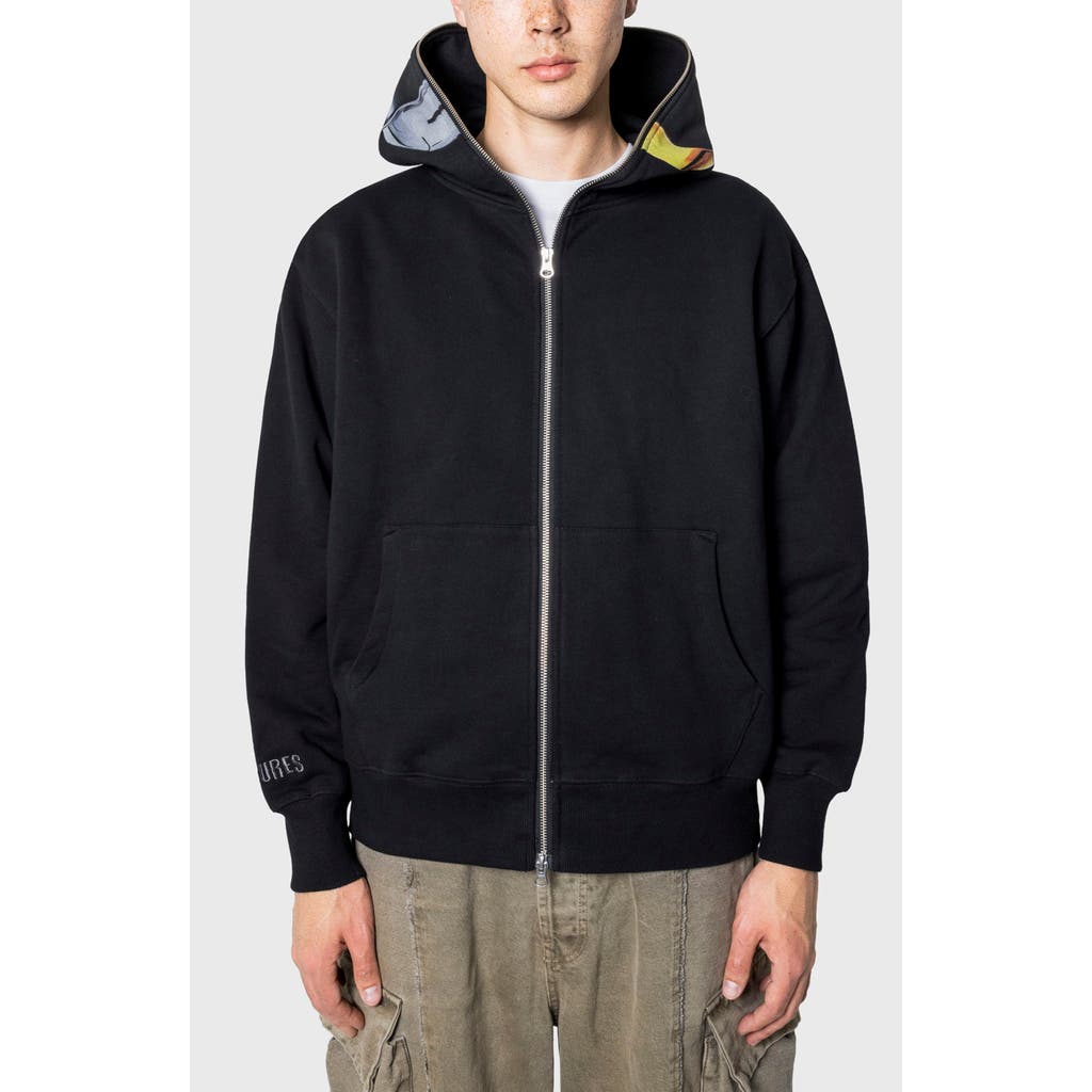 Pleasures Daft Punk Ram Graphic Zipper Hoodie In Black