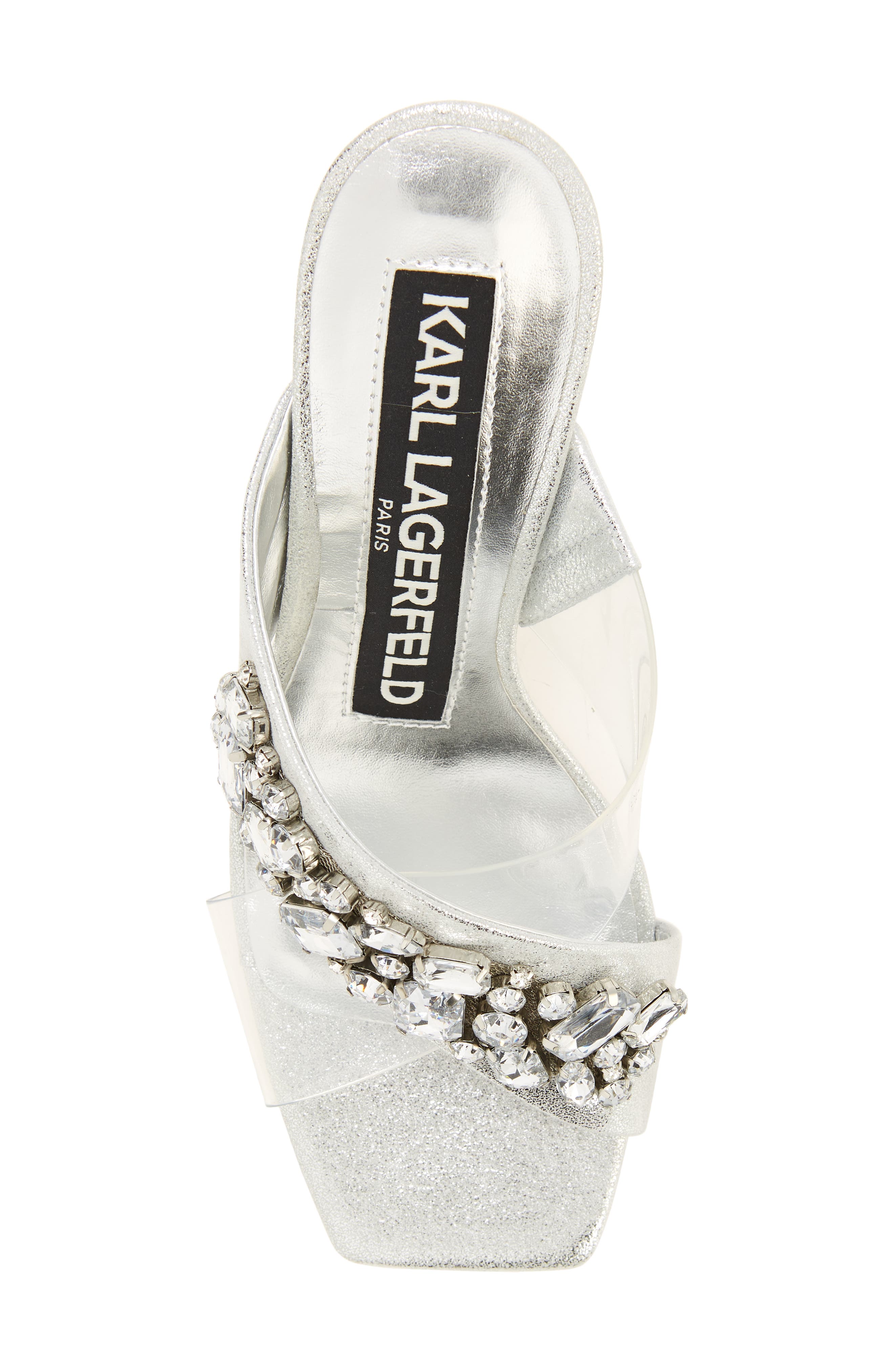 KARL LAGERFELD PARIS Rosina Sandal, Alternate, color, Clear