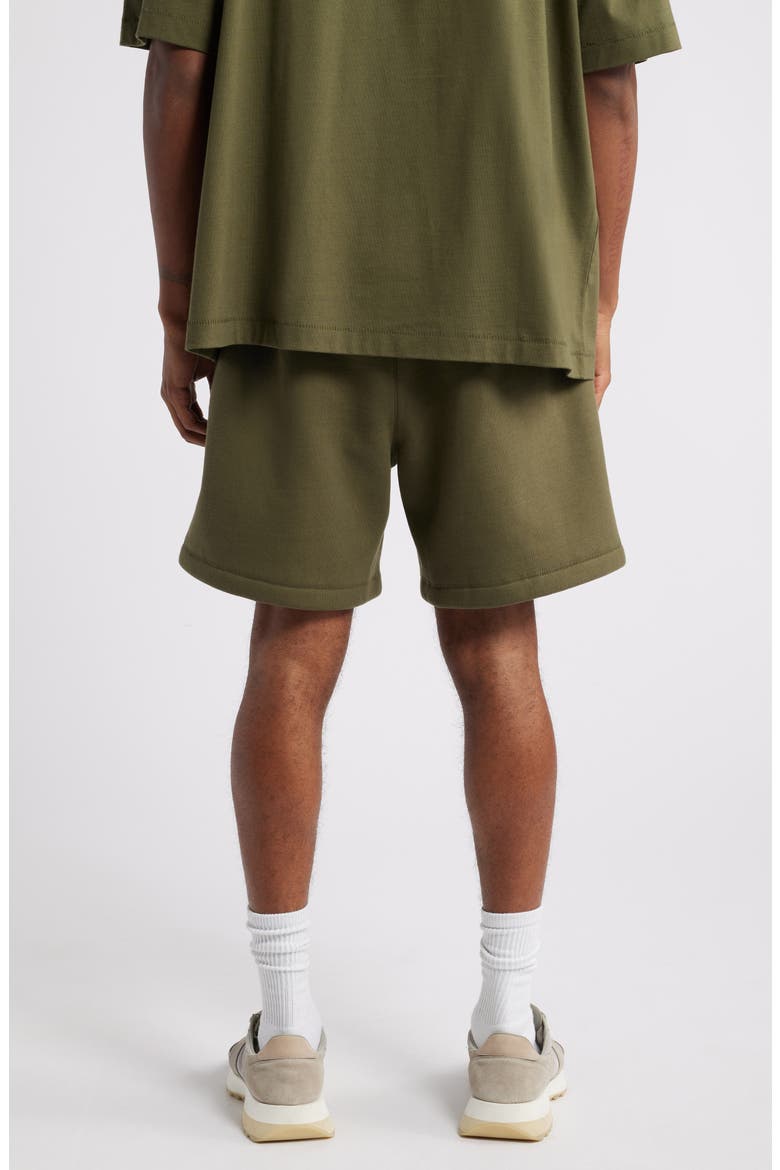 Cotton Blend Fleece Soccer Sweat Shorts, Alternate, color, MILITARY
