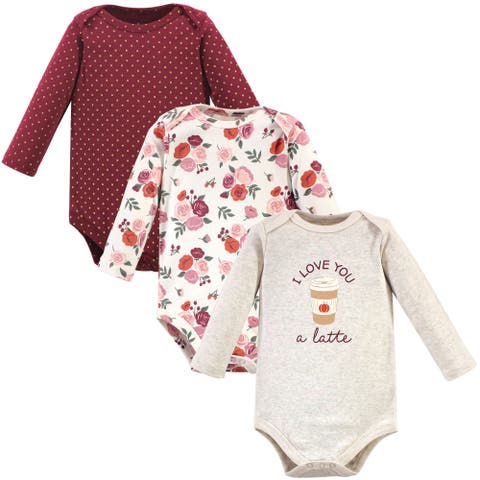 Infant Breathable Cotton Long-Sleeve Bodysuit Bundle 3 Count (Baby)
