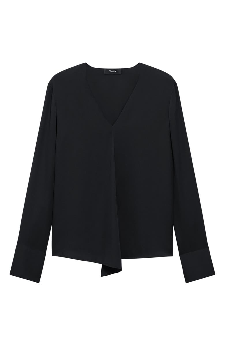 Theory Hidden Slit Silk Top, Alternate, color,