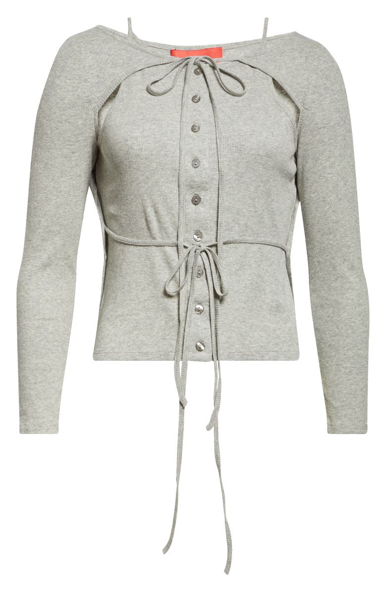 Eckhaus Latta Cotton Rib Flip Top, Alternate, color, 