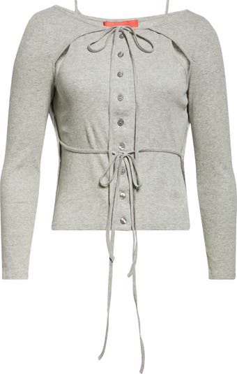 Eckhaus Latta Cotton Rib Flip Top | Nordstrom