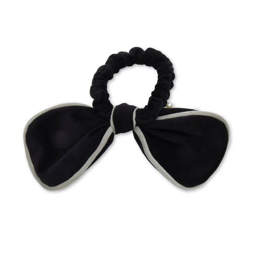 Lele Sadoughi Las Vegas Raiders Bow Scrunchie In Black