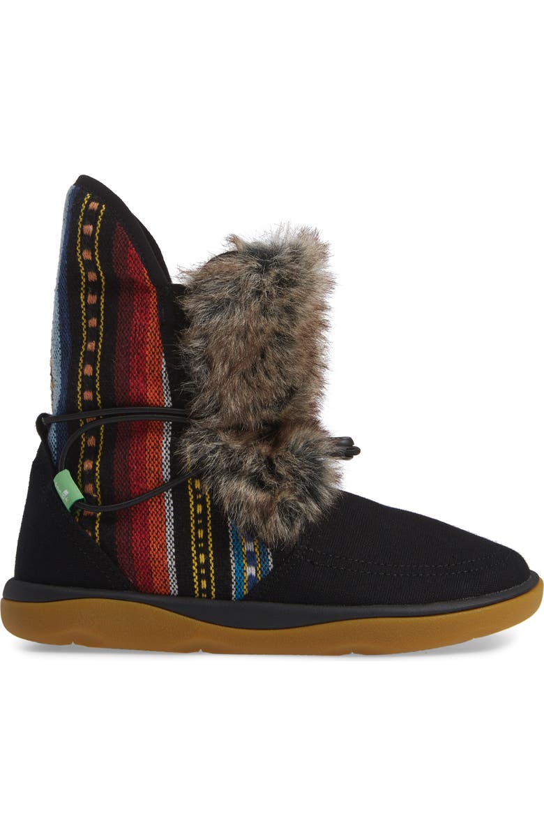 Sanuk Tripper Flurry Faux Fur Boot, Alternate, color,
