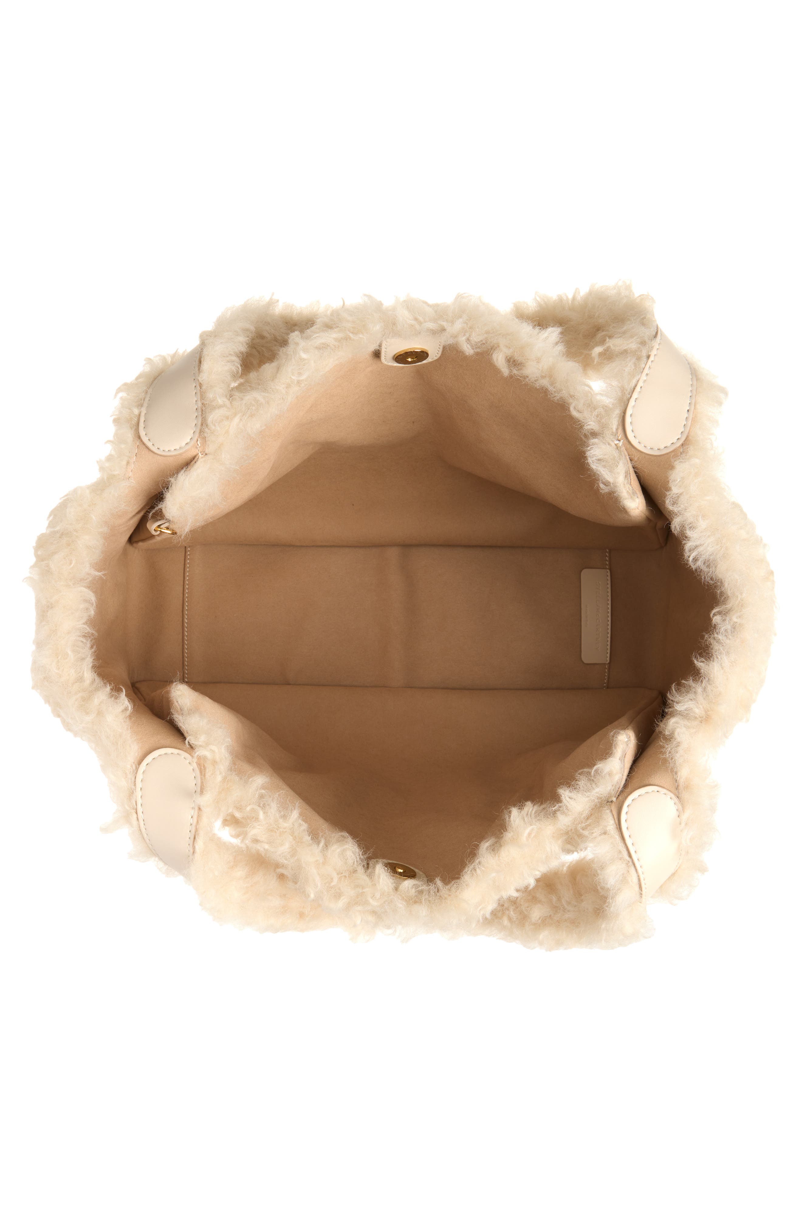 Faux Shearling Tote Bag, Alternate, color, OAT