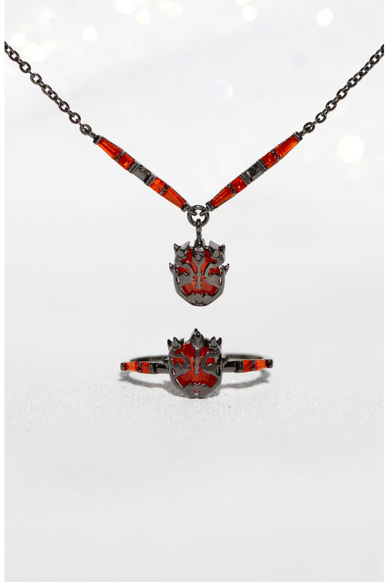 Star Wars Darth Maul Pendant Necklace, Alternate, color, GUNMETAL