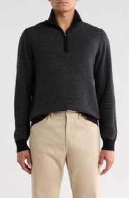 Vince Birdseye Quarter Zip Pullover
