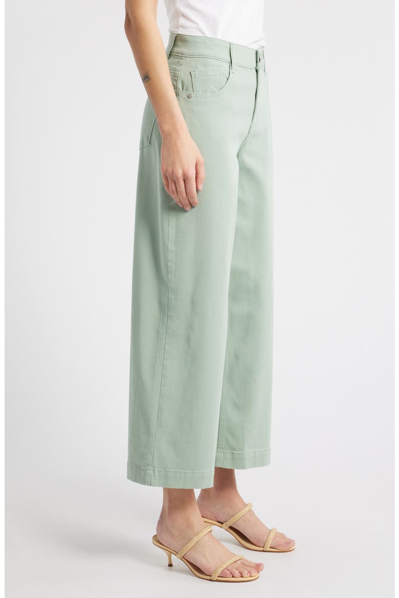 Sam High Waist Ankle Wide Leg Twill Pants, Alternate, color, FROSTY MINT