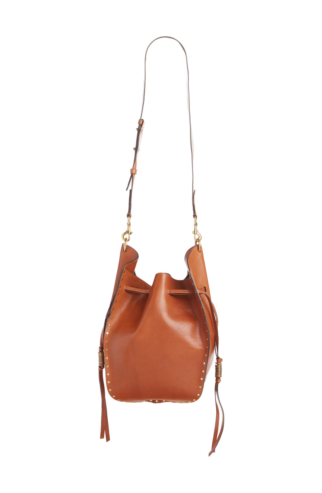 Isabel Marant Taj Leather Bucket Bag, Main, color, 