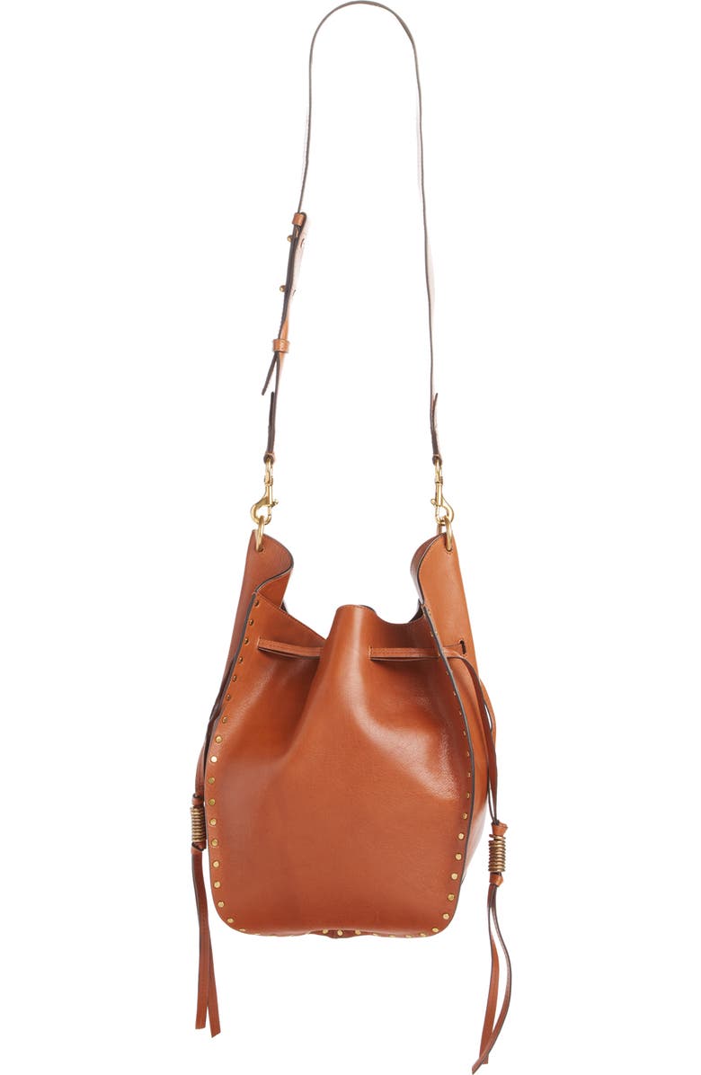 Isabel Marant Taj Leather Bucket Bag, Main, color,