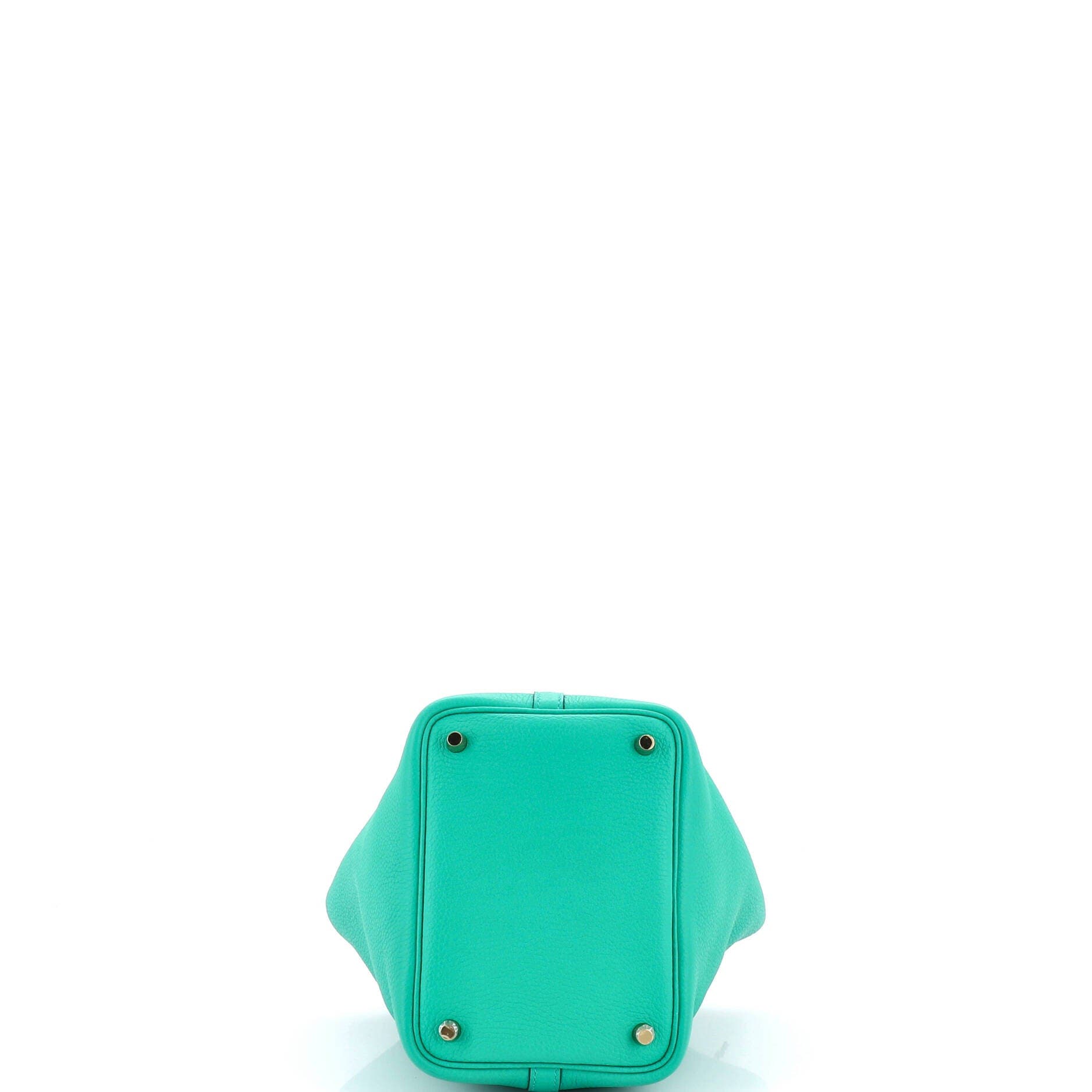 Pre-Owned Hermes Picotin Lock Bag Clemence PM, Alternate, color, Menthe