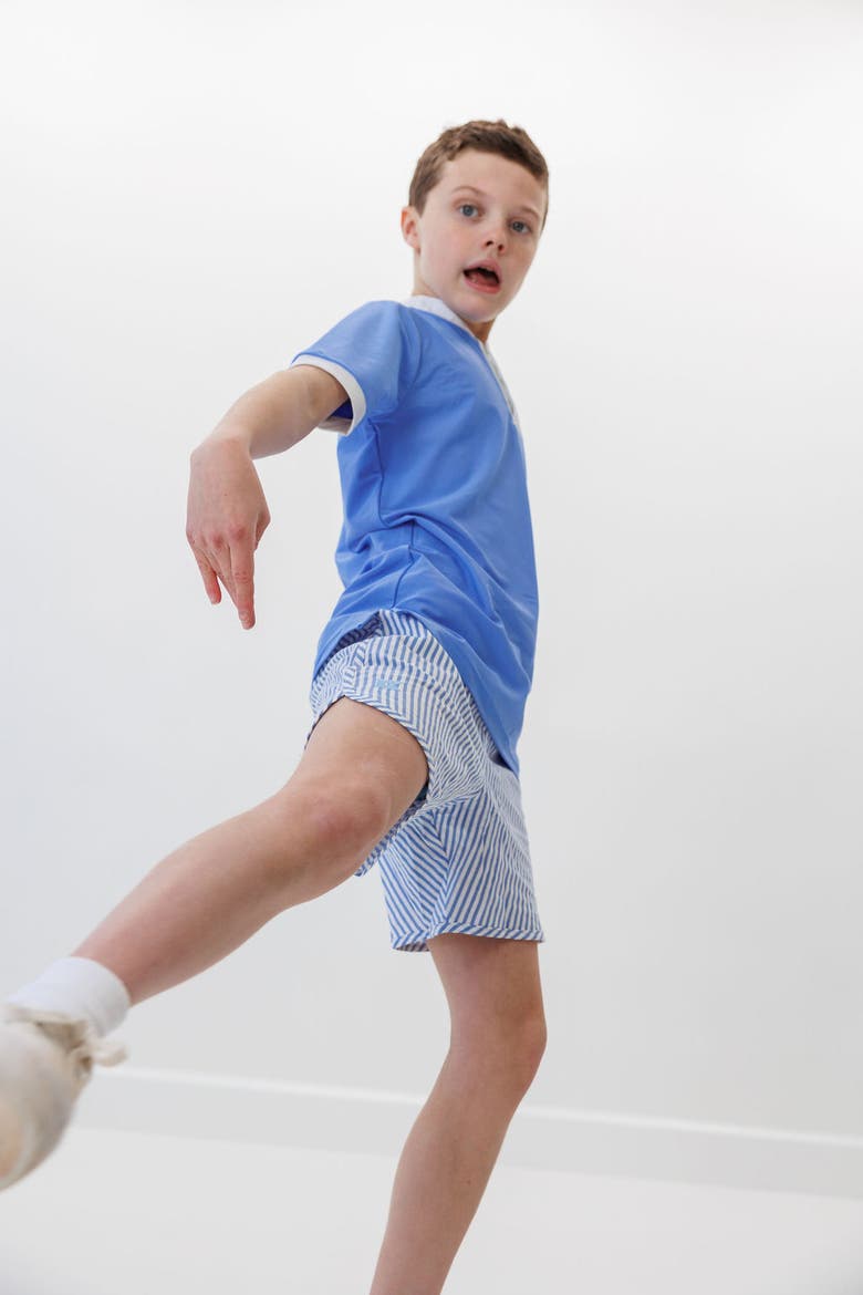Boys Seersucker Super Short, Alternate, color, Blue Seersucker