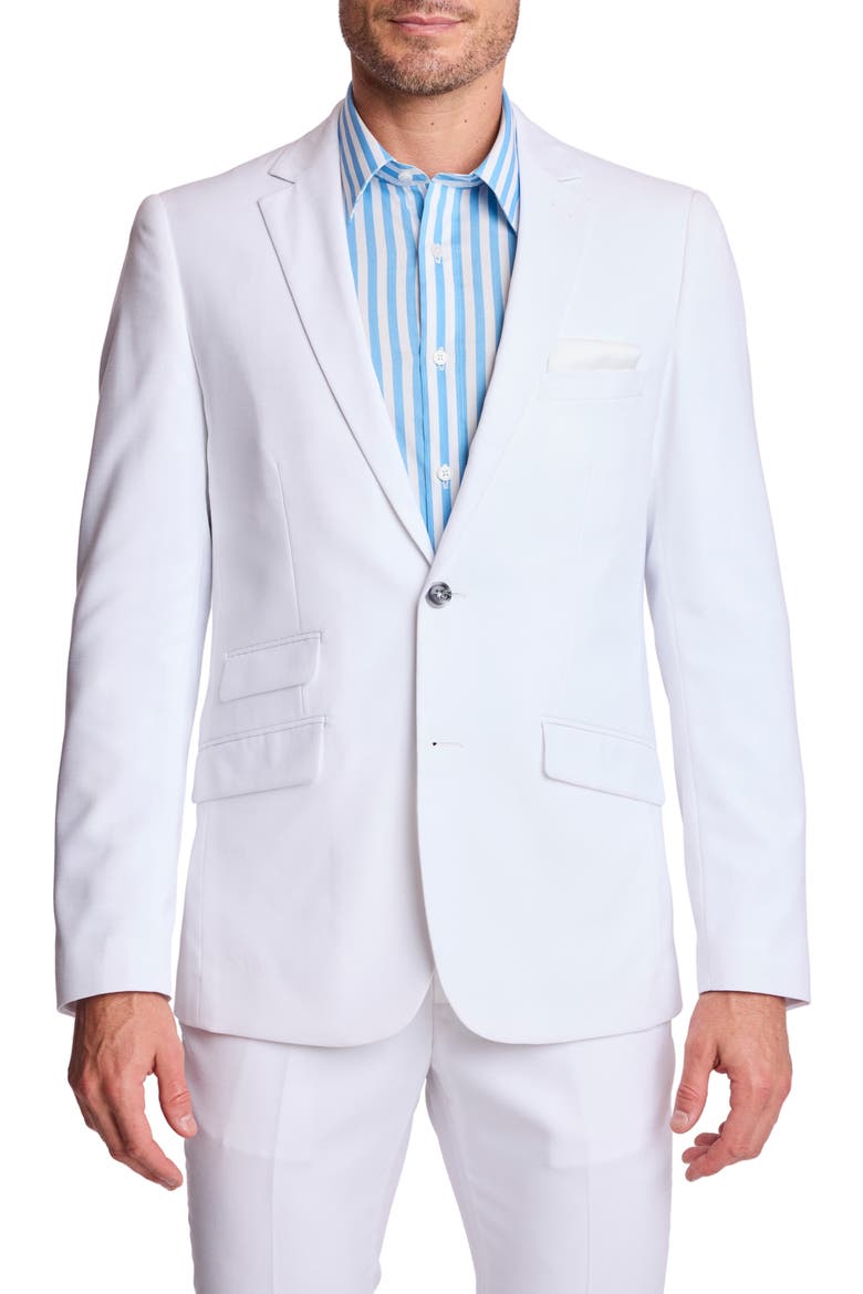 Dover Slim Fit Sport Coat, Main, color, WHITE SHARKSKIN