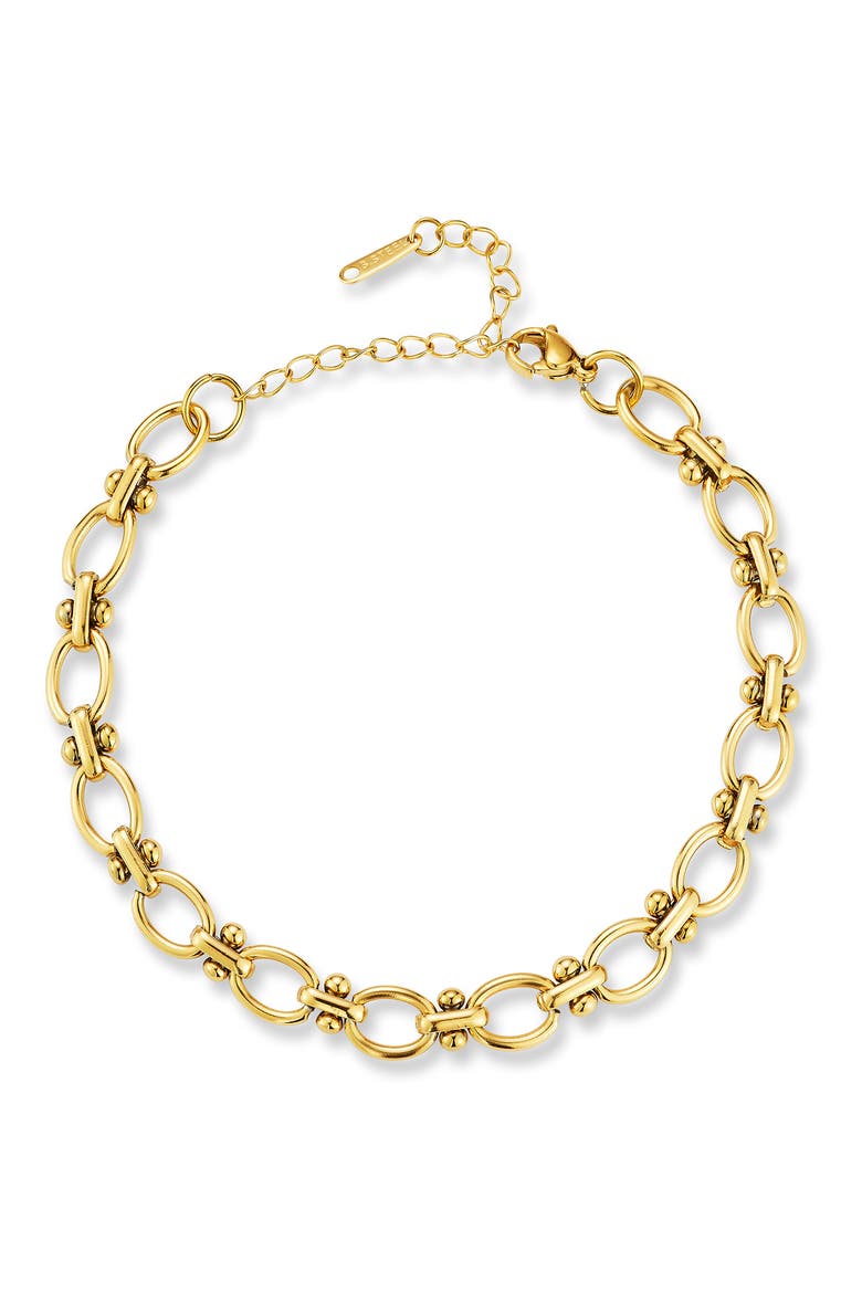 Oval Link Chain Bracelet, Main, color, GOLD