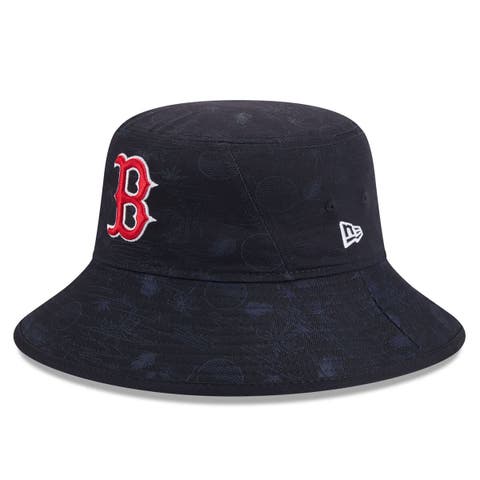 Youth New Era  Navy Boston Red Sox 2025 Spring Training All Over Print Bucket Hat