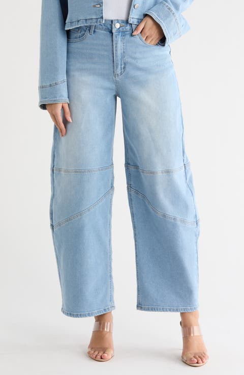 Ajax Barrel Leg Jeans (Sunrise Wash)