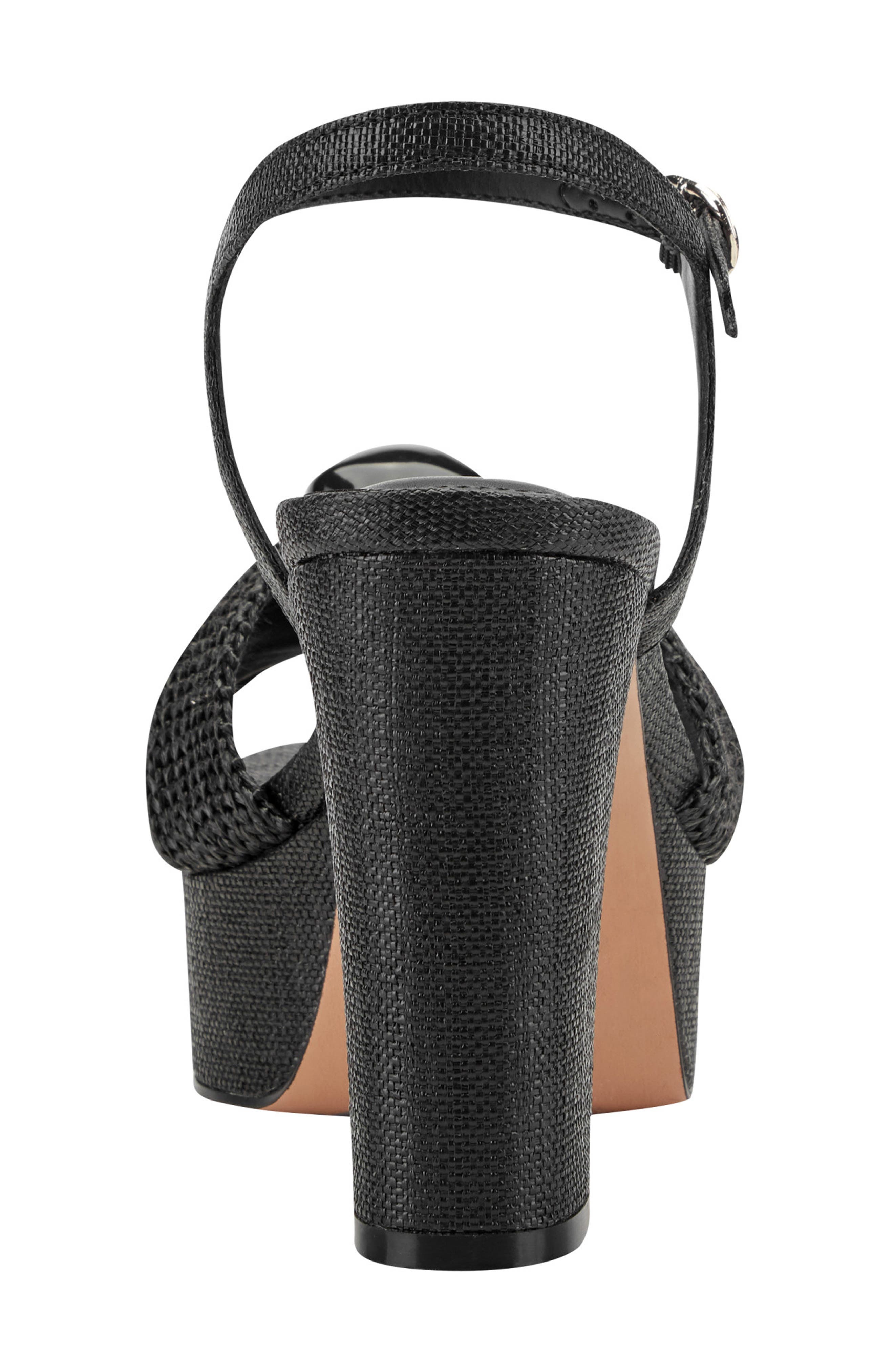 Marc Fisher LTD Candey Platform Sandal, Alternate, color, Black