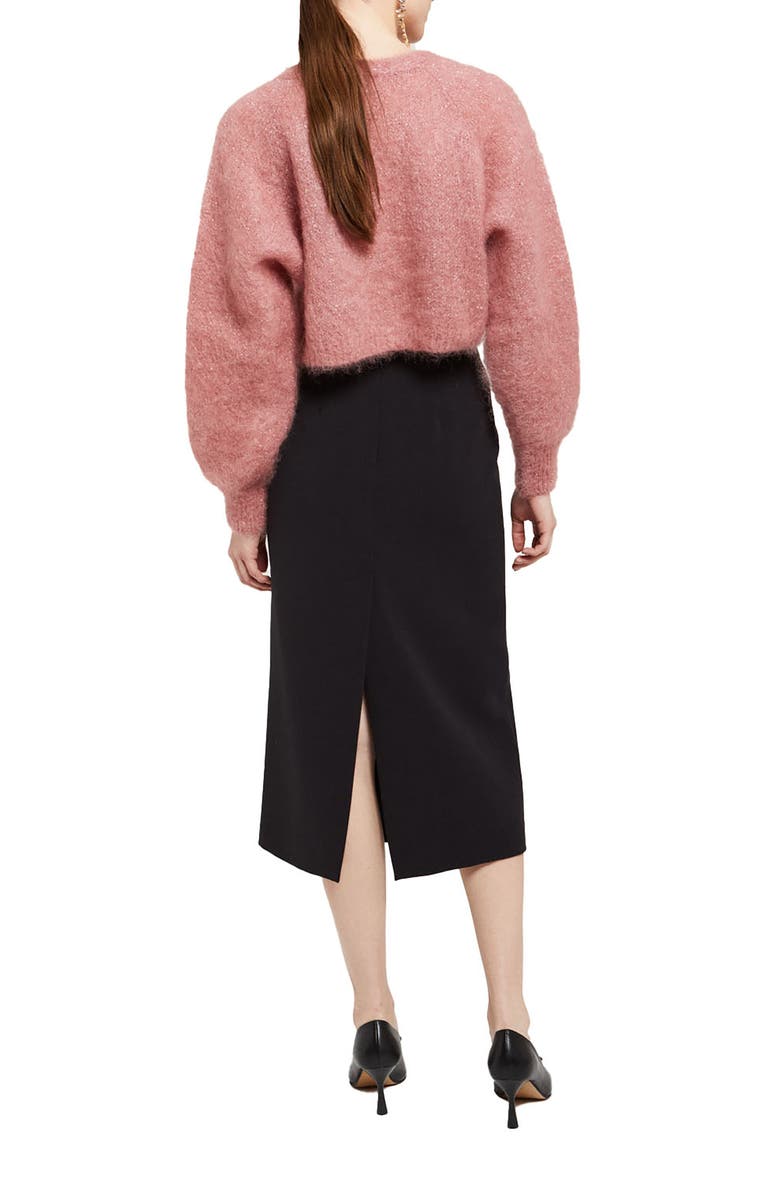 ottod'Ame Classic Midi Skirt, Alternate, color, Black