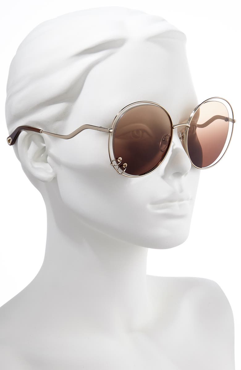 Chloé Wendy 59mm Round Sunglasses, Alternate, color,