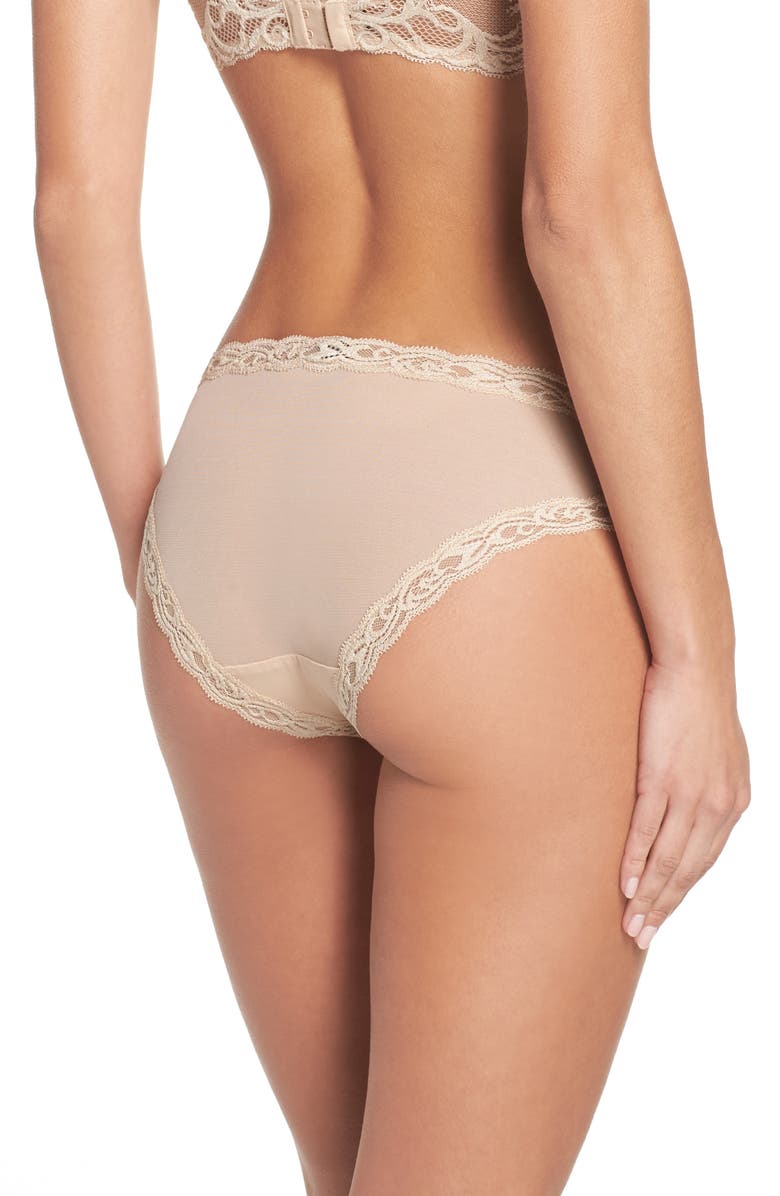 Natori Feathers Hipster Briefs, Alternate, color, Cosmetic