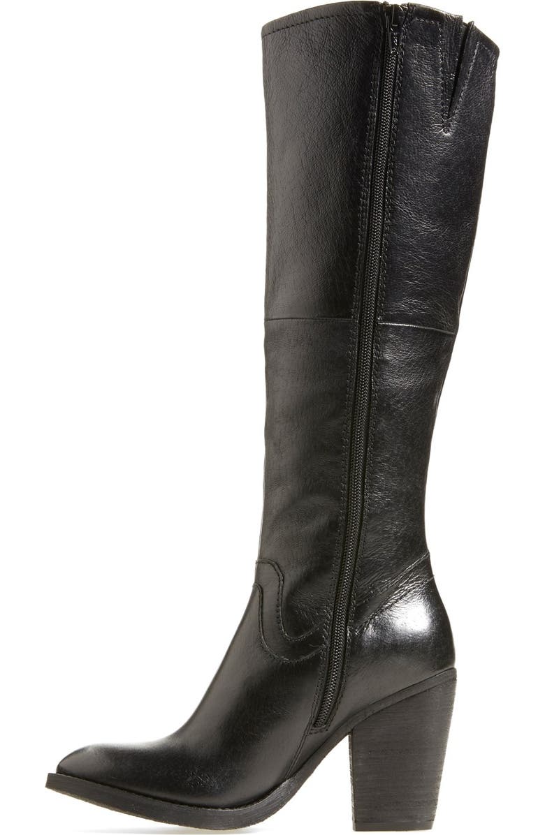 Steve Madden 'Carrter' Knee High Leather Boot, Alternate, color,