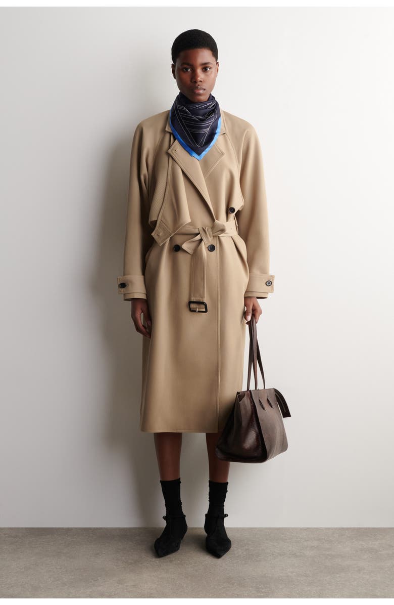 COS Embroidered Silk Scarf, Alternate, color, 