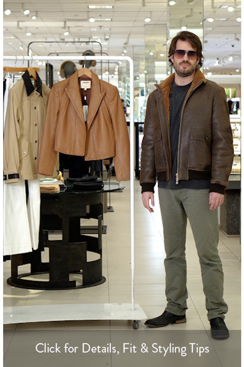 Dulcie Whipstitch Leather Jacket video