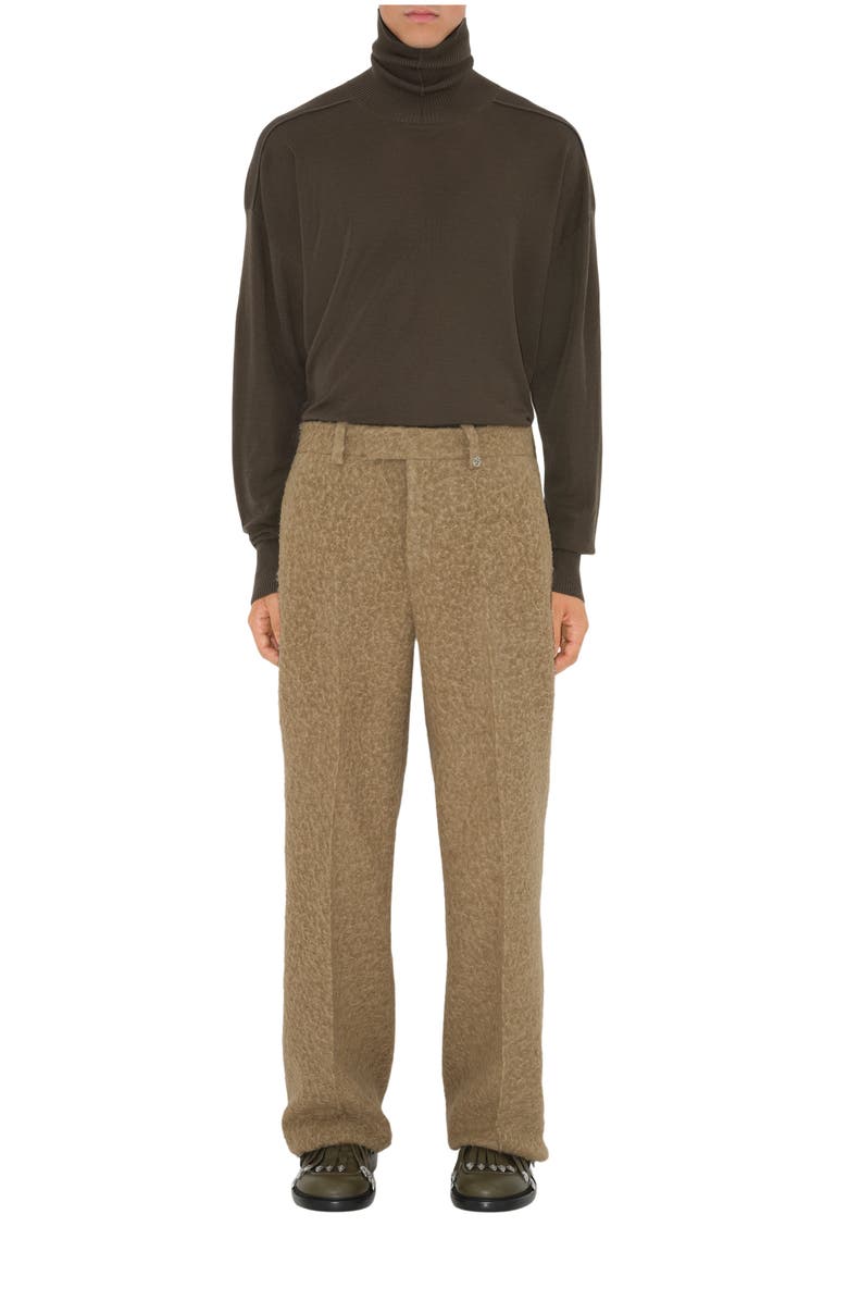 Burberry Linen Wool Blend Tailored Trousers, Main, color, 
