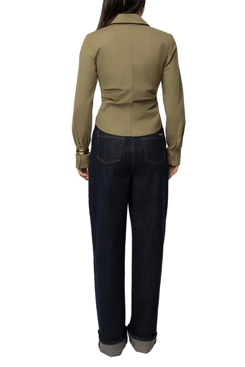 Sculpt And Form Blouse, Alternate, color, Olive