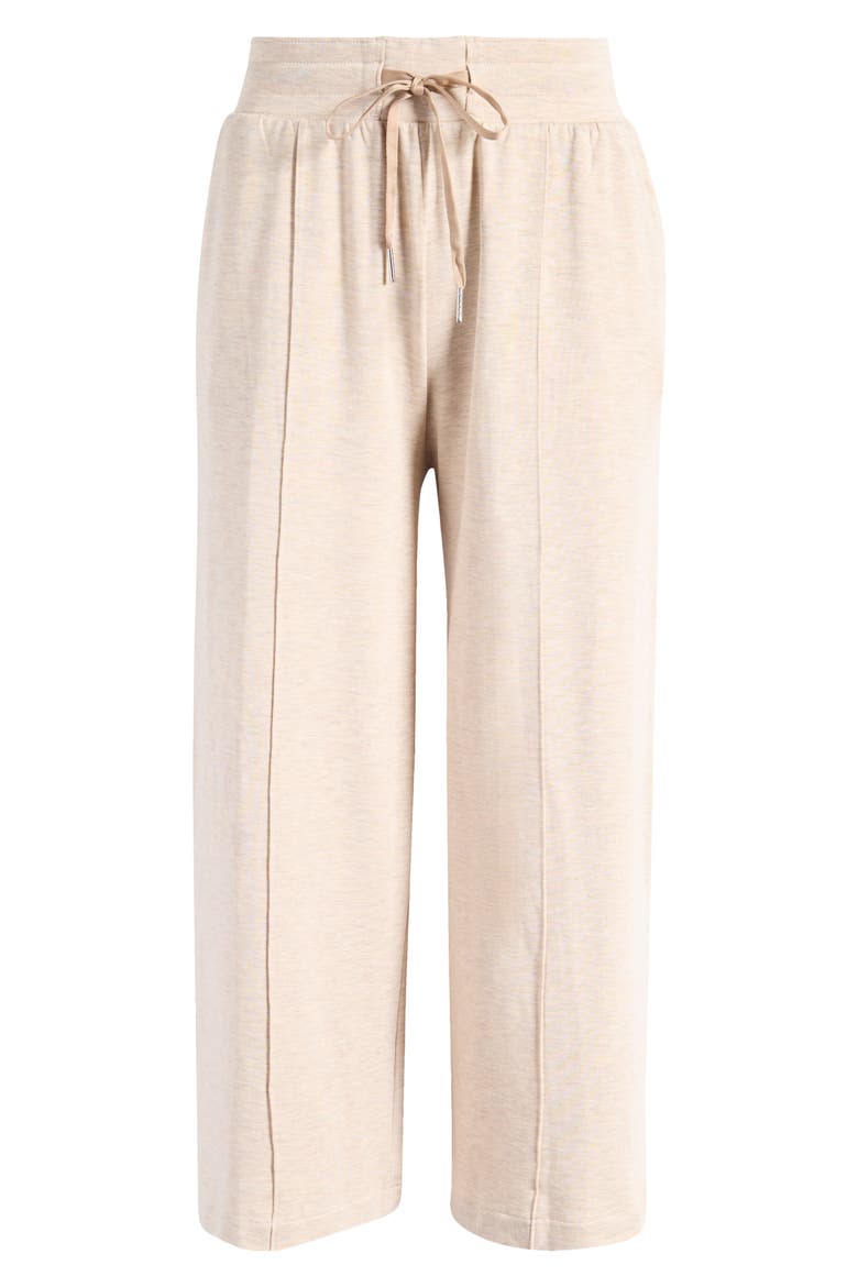Studio City Crop Drawstring Pants, Alternate, color, HEATHER NATURAL