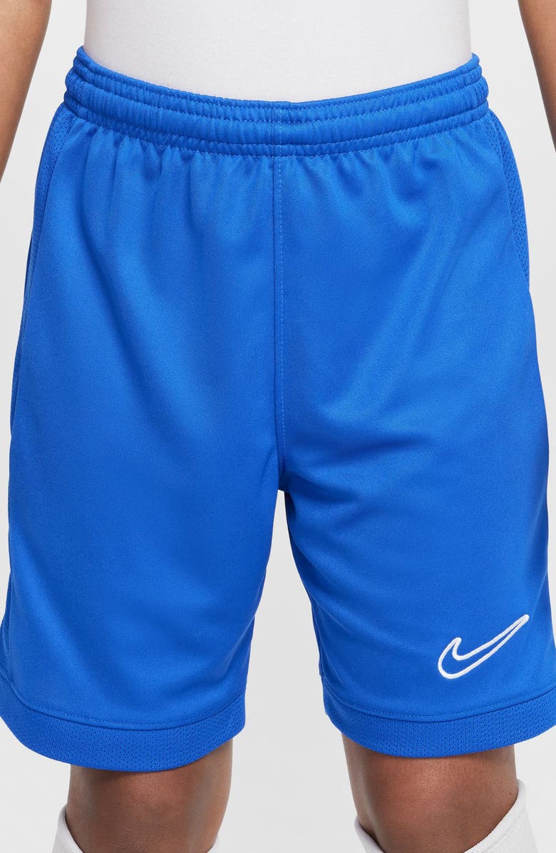 Nike Kids' Academy Dri-FIT Soccer Shorts, Alternate, color, Game Royal/ Game Royal/ White