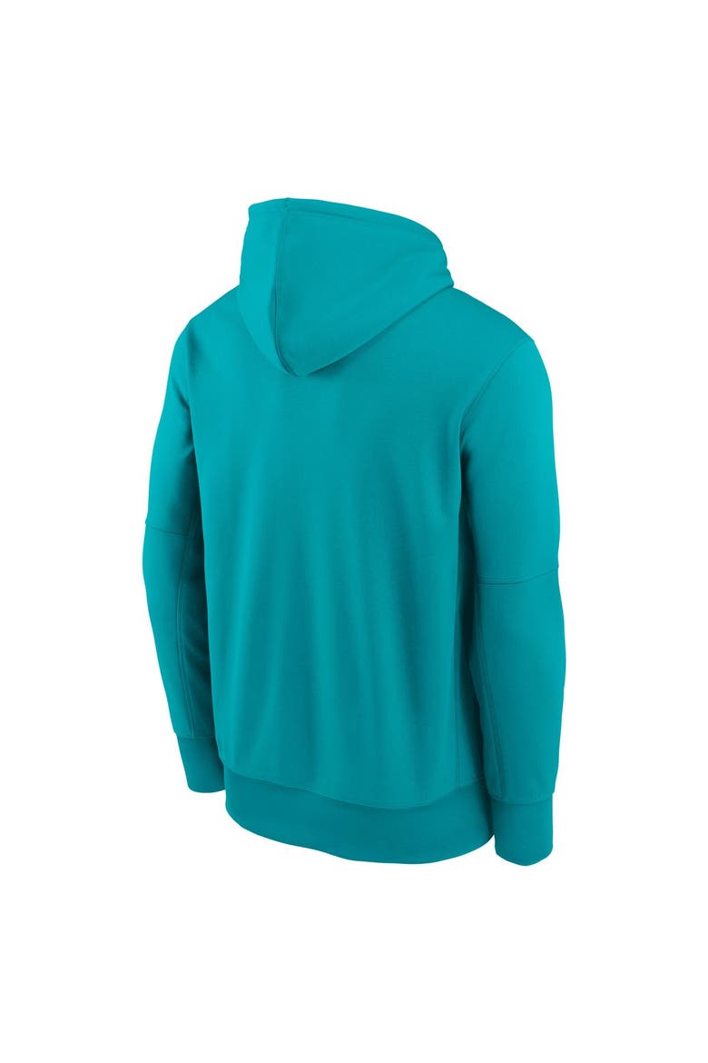 Men's Nike Aqua Miami Dolphins Toss Sweep Therma-FIT Hoodie, Alternate, color, Aqua