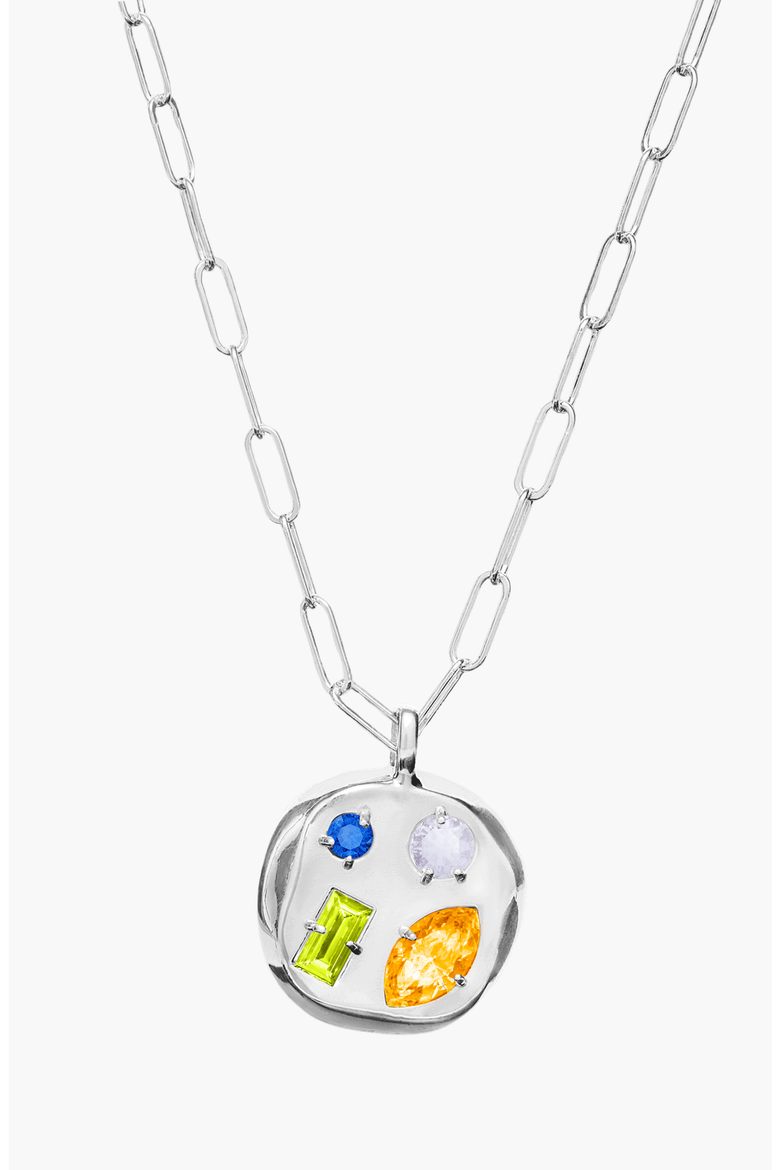 The November Birthdate Silver Pendant, Main, color, November 2nd - Silver