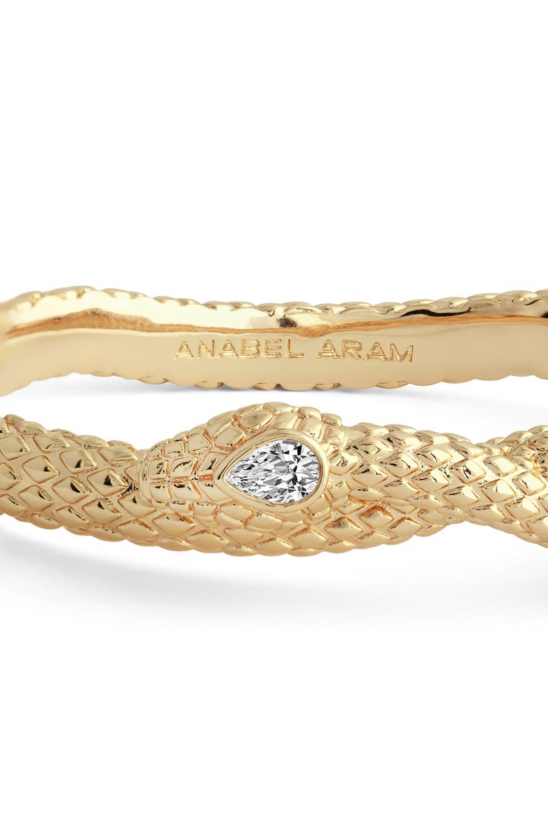 Anabel Aram Jewelry Serpent Hinged Bracelet, Alternate, color, Gold