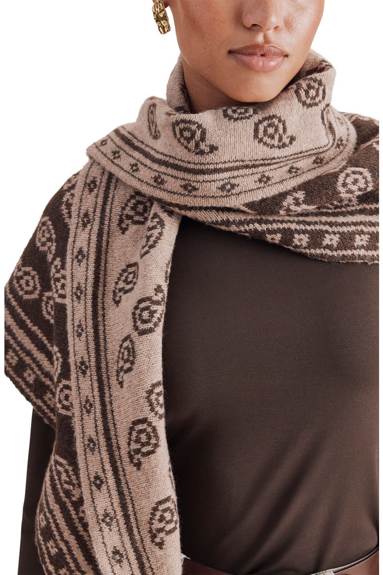 x Cellajaneblog Reversible Scarf, Alternate, color, JAVA BROWN PAISLEY